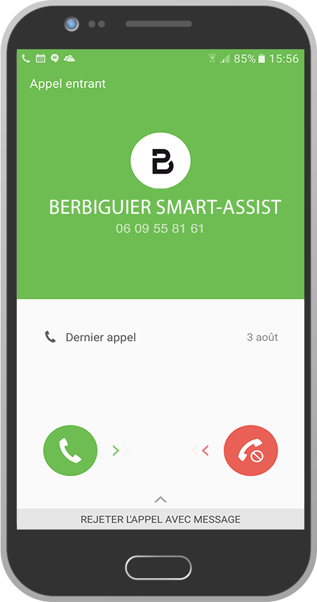 Un technicien vous rappelle avec votre solution