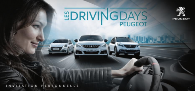Les Driving Days Peugeot ! Réservez votre essai et profitez d'une Prime à l'essai supplémentaire !